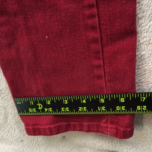 Lee Womens Jeans Size 6 Medium Classic Straight Leg Casual Mid Rise Red Denim - Picture 7 of 15